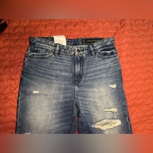 Armani Exchange Women's Blue Boyfriend Jeans